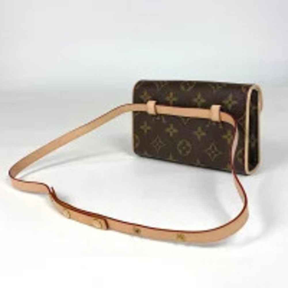 Louis Vuitton Florentine Pochette Belt Clutch Bag Body Waist Crossbody Bum Black